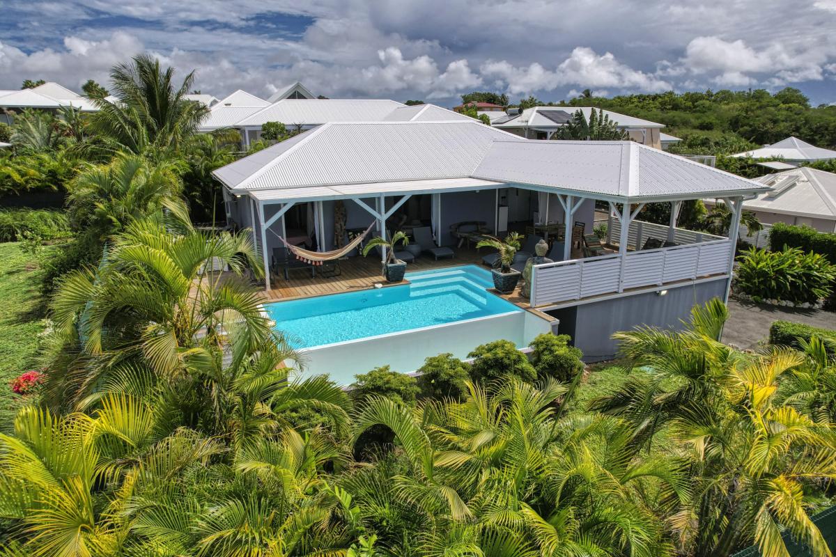 Location Villa 6 personnes avec piscine Saint François Guadeloupe-vue ensemble-37